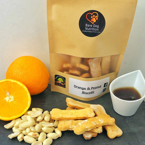 Orange and Peanut Biscotti - Bare Dog Nutrition