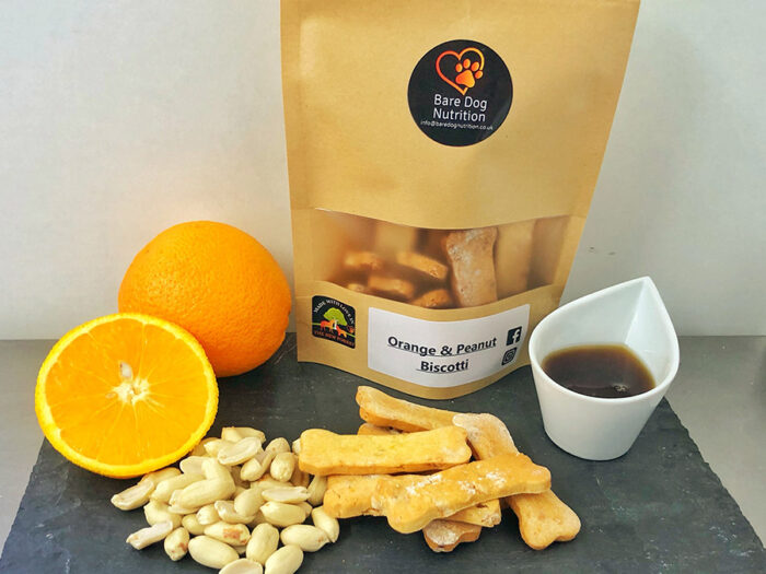 Orange and Peanut Biscotti - Bare Dog Nutrition