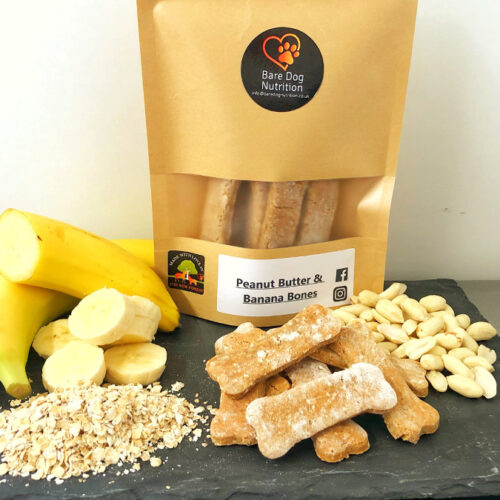 Peanut Butter and Banana Bones - Bare Dog Nutrition