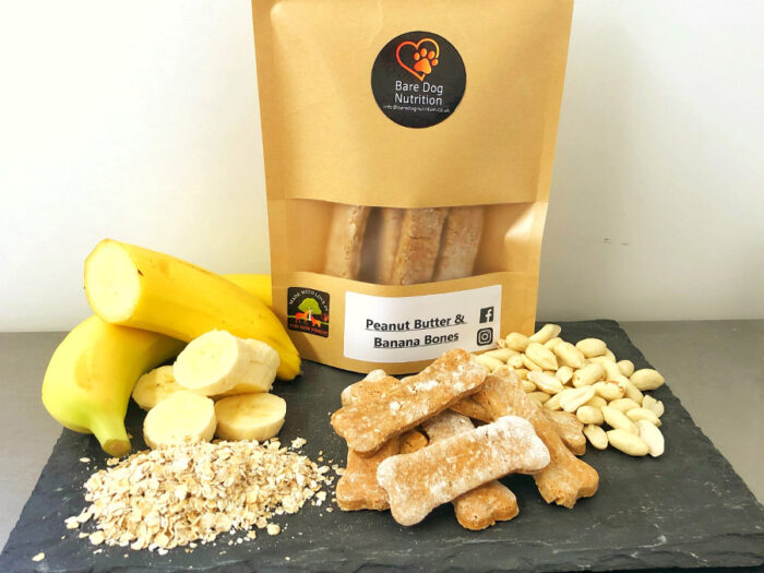 Peanut Butter and Banana Bones - Bare Dog Nutrition
